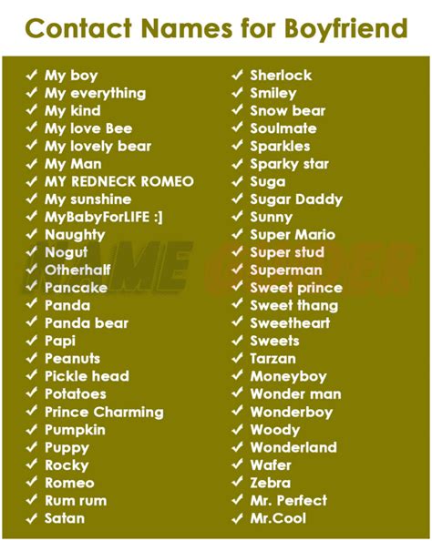 Boyfriend Contact Names Onlyfans Private Leaks #8dc