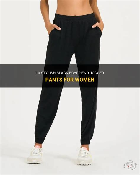 Boyfriend Jogger Pants Black