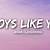boys like you lyrics