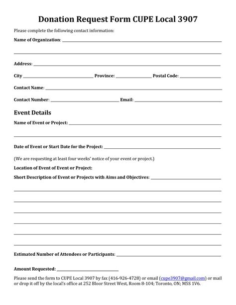 bp donation request form