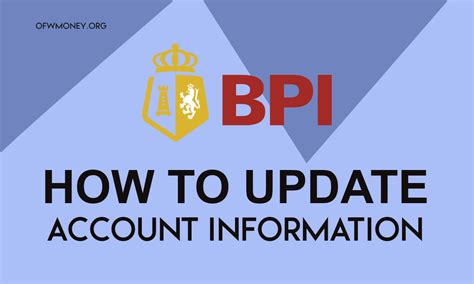 bpi account update