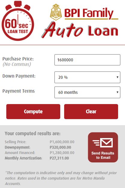 bpi auto loan application status