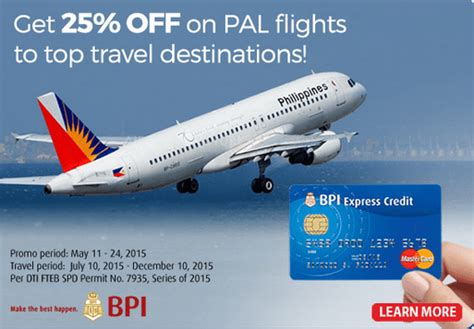 bpi credit card airline promo