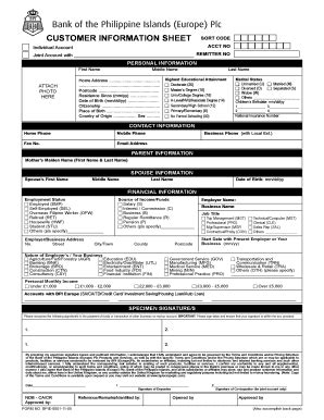 bpi customer information sheet pdf