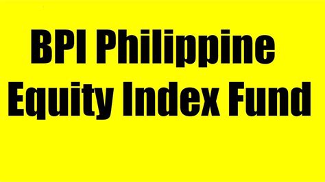 bpi equity index fund