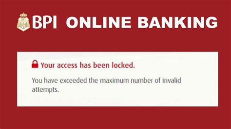 bpi trade account locked