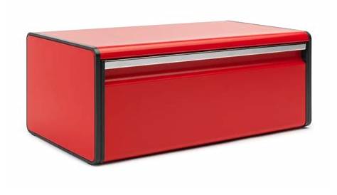 Brabantia Fall Front Bread Bin Red , box, For The Kitchen