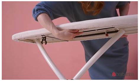 How To Adjust The Height Of Size D Brabantia Ironing Board Brabantia Youtube