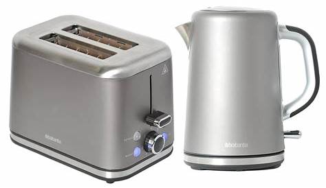 Brabantia 2 Slice Toaster and Kettle Breakfast Set with
