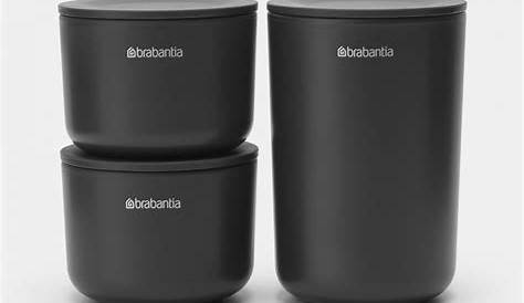 Brabantia Pots Boardmans Storage Set Of 3 Dark Grey For 44.95