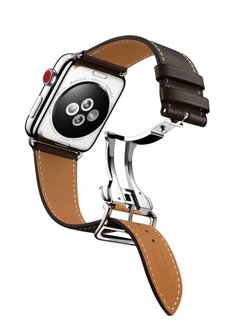 Apple watch bracelet en cuir hermes orange 123Watches