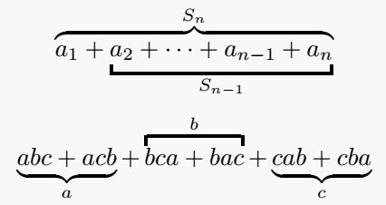 Braces In Math In Latex