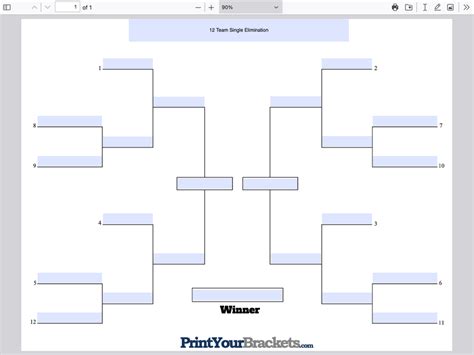 Bracket Generator With Losers Bracket