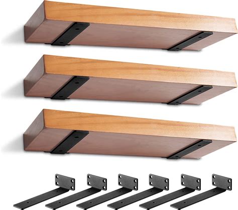 bracket mount floating shelves