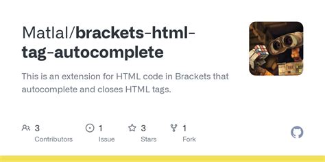 Brackets Autocomplete Html Tags