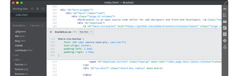 Brackets Code Editor