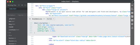 Brackets Html Software