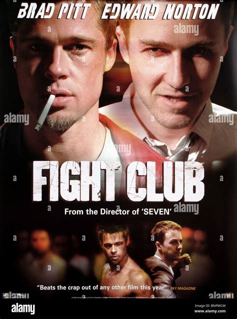 brad pitt fight club poster