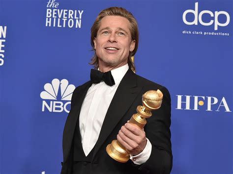 brad pitt golden globes win