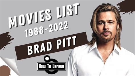 brad pitt movies list in order