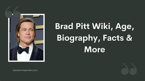 brad pitt occupations and biography