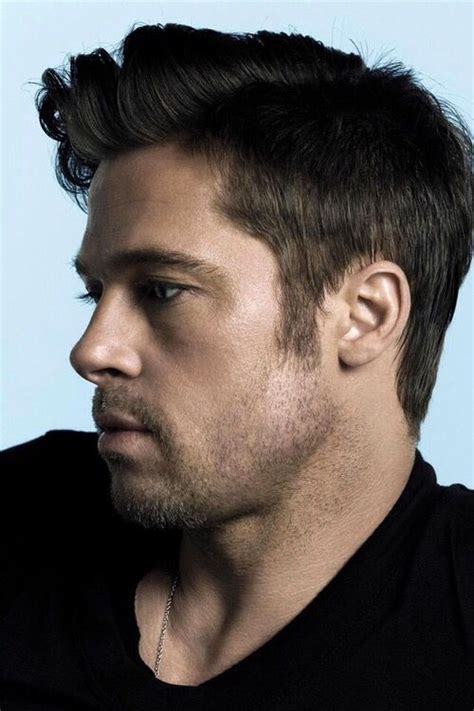 brad pitt side profile