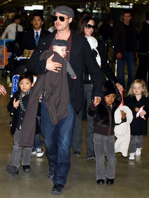 brad pitt with his children 2023