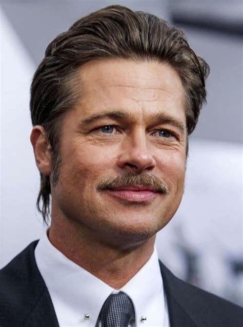 brad pitt with mustache