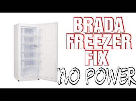 Brada Upright Freezer Not Working