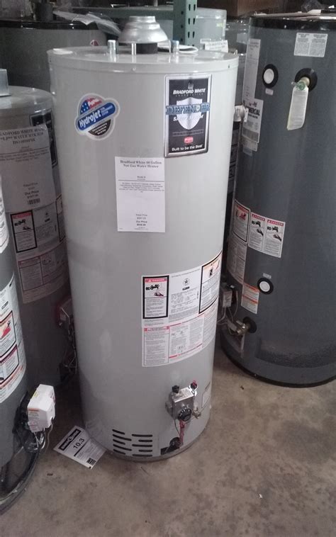 bradford white 50 gallon gas water heater cost