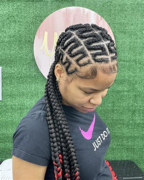 braid hairstyles zig zag