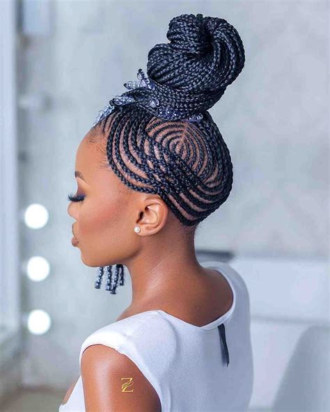 Stunning Braided Updo Hairstyles For Black Hair 2023 With Simple Style