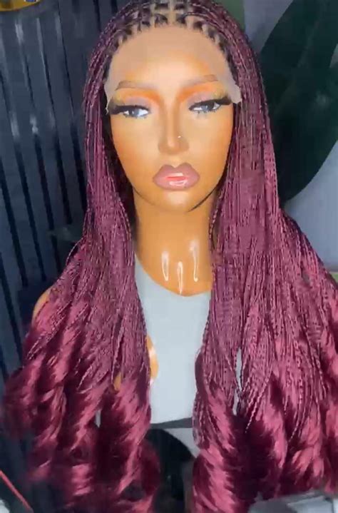 Braided Wigs With Curly Tips
