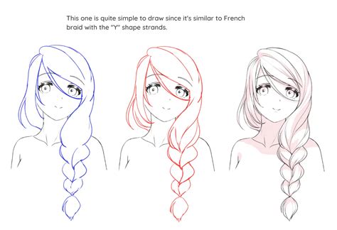 Braids Drawing Side View