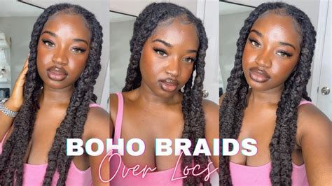 Braids Over Locs Tutorial
