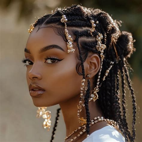 Braids With Beads