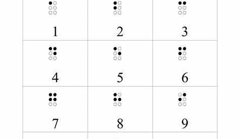 Braille Alphabet Chart Printable Braille Numbers Minimal Etsy UK