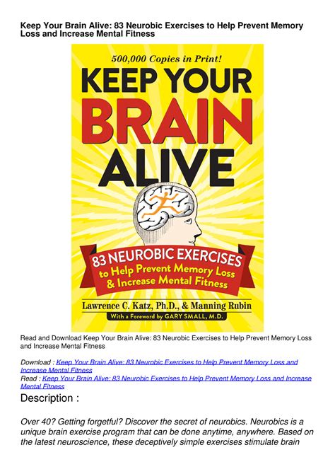 brain exercises to prevent memory loss