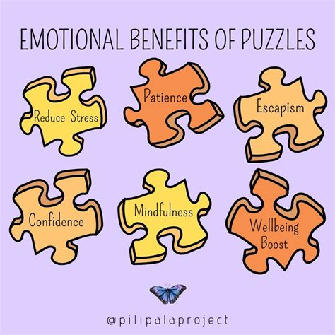 Illustration showing the cognitive benefits of solving puzzles