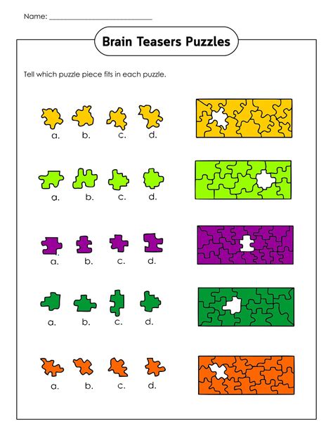 Brain Teasers For Classroom
