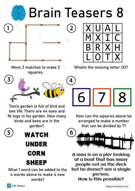 Brain Teasers For New Students