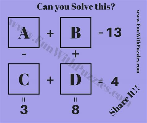 Brain Teasers With Answers Maths