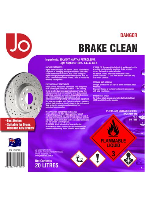 Brake Clean Ingredients