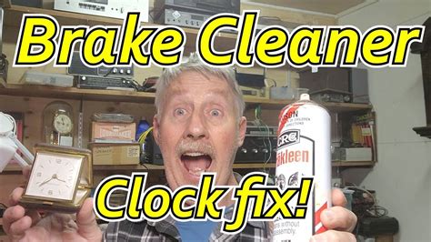 Brake Cleaner For Clock Movement