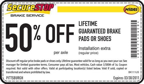 brake coupons midas printable