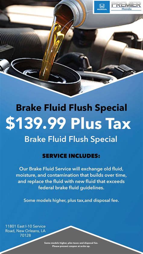 Brake Fluid Flush Special