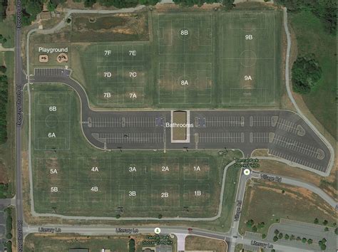 Braly Soccer Complex Field Map