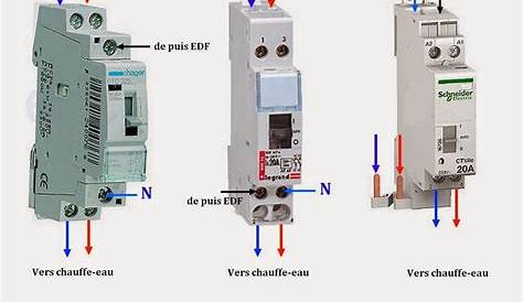 Branchement contacteur jour nuit hager etc225 Capteur