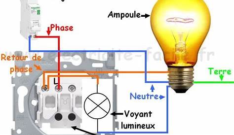 Branchement interrupteur avec voyant témoin 5 messages