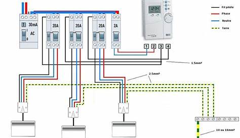 Branchement Thermostat Radiateur Electrique Fil Pilote 2 Ou 4fils Forum Electricité Forum Système D